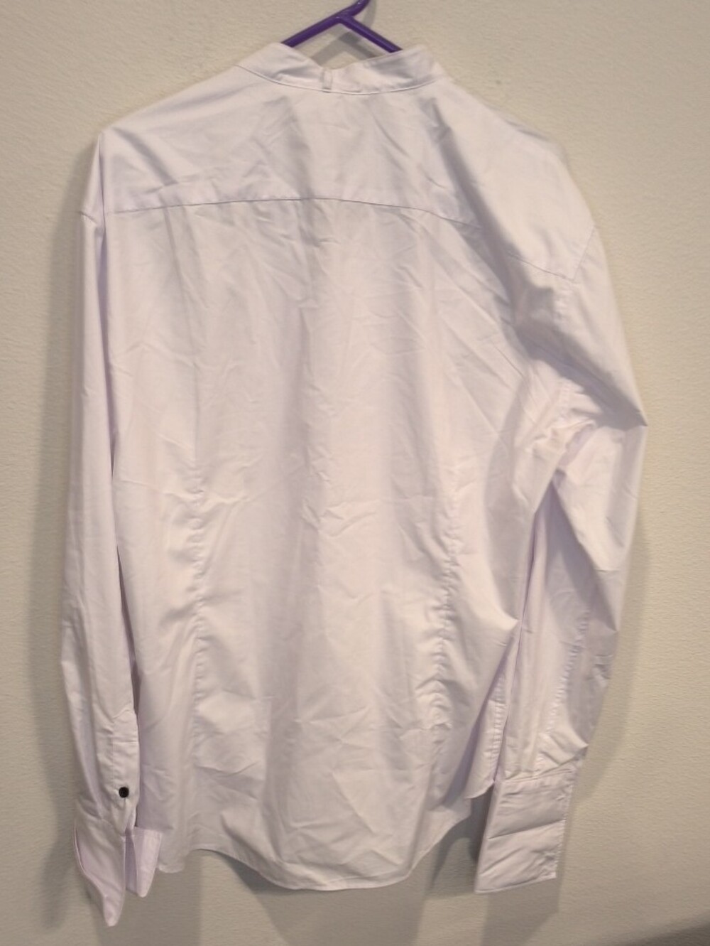 Tuxedo White Pleated Dress Shirt for Men XL 17/17 1/2 - Picture 7 of 8